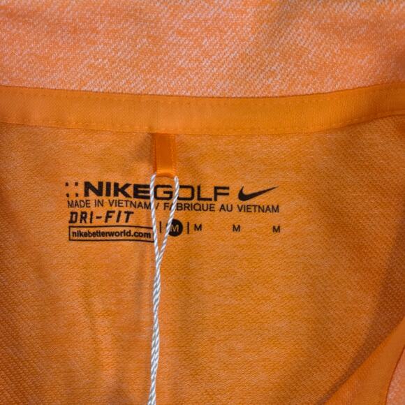 Nike Golf Women’s Dri-Fit Polo Shirt Orange Performance Top Size M NWT - Picture 3 of 16